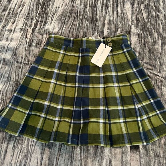 WeWoreWhat Dresses & Skirts - WeWoreWhat Blue and Green Plaid Tennis Skirt Size 0